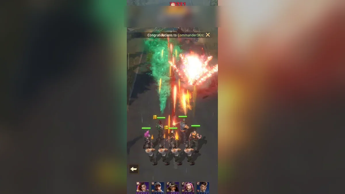 Squad fighting on the road in Z Route: Redemption, recorded from the game screen