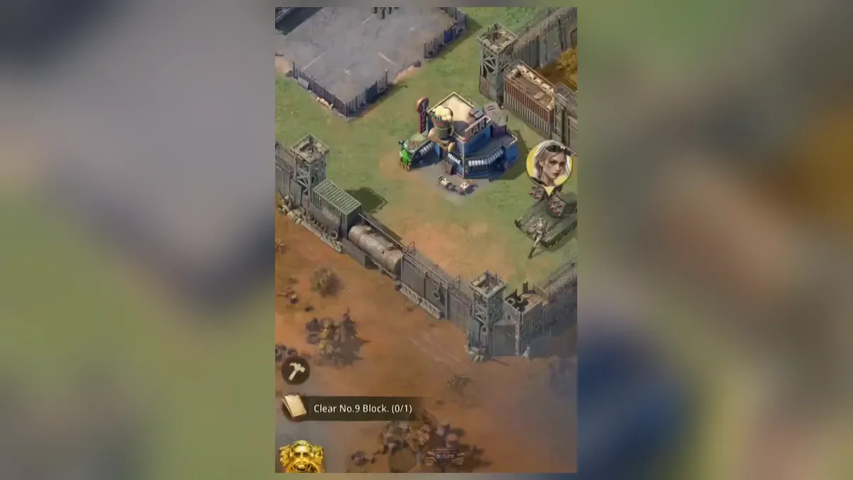 Base in Z Route: Redemption with the train line and armored cars along the wall